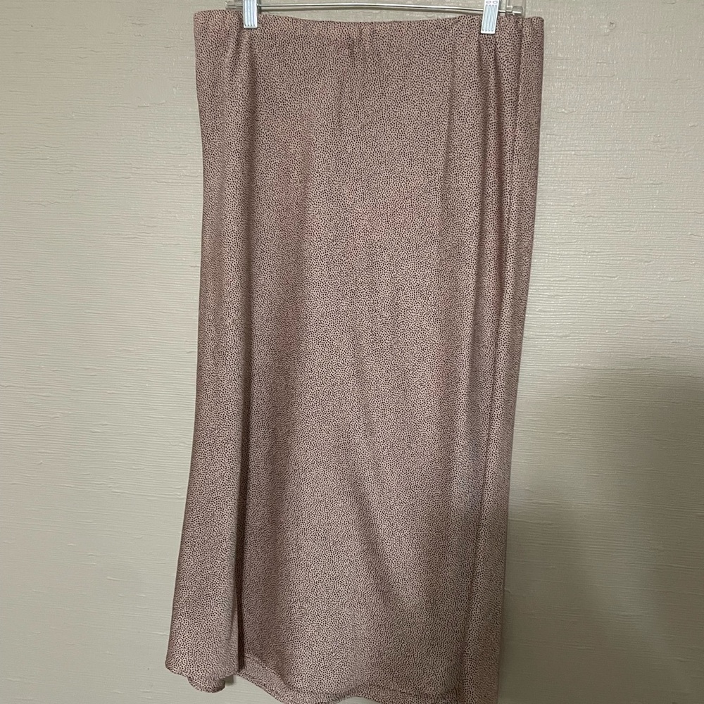 Dotted Midi Skirt
